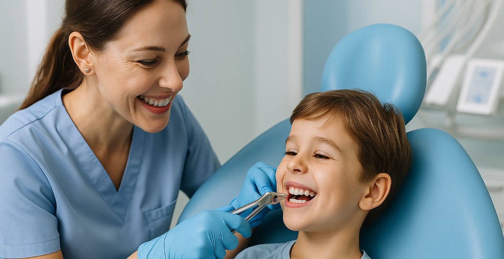 Удаление молочных зубов